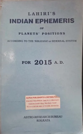 Lahiri's INDIAN EPHEMERIS 2015 A.D
