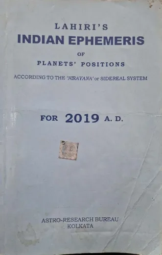 Lahiri's INDIAN EPHEMERIS 2019 A.D